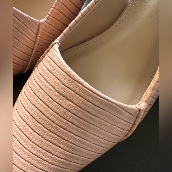 NEW WOMEN’S PINK POINTY TOE BLOCK HEEL SLING BACK PULL ON PARTY SHOES SIZE 8.5 - Picture 6 of 10